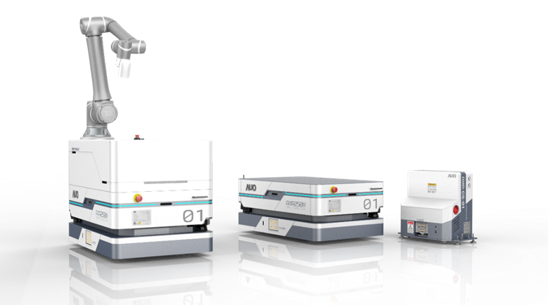 公海jcjc5500數位開發的自主式移動機器人（AMR250M），搭配全向輪並結合AI演算法、2D LiDAR、3D攝影機等技術，協助客戶實現產線全自動化